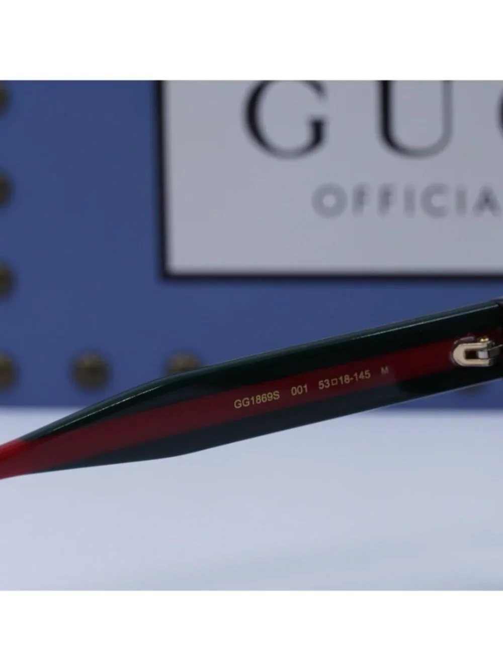 Gucci GG1869S 001 Square Sunglasses - Black / Grey